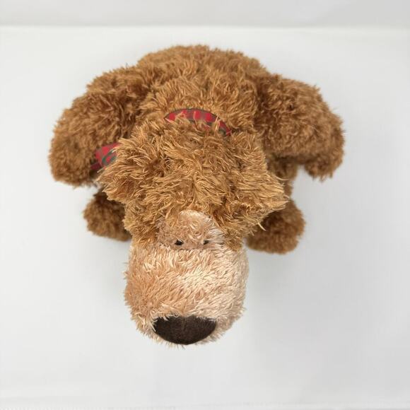 Gund Harley Slouchy Teddy Bear 16" Plush 46129 Plaid Red Green Neck Bow Toy Soft - Picture 7 of 12